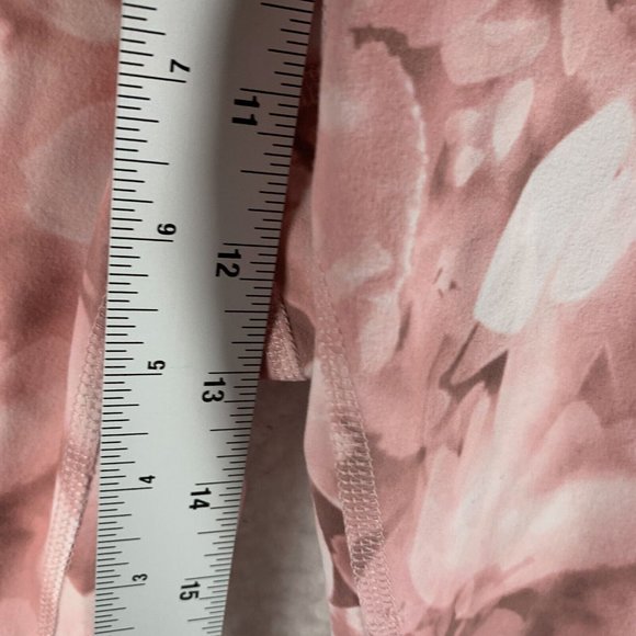 Harmony Balance‎ Yoga Pants Women's XL Pink Floral Polyester Elastic Waist 7057 - Picture 5 of 10
